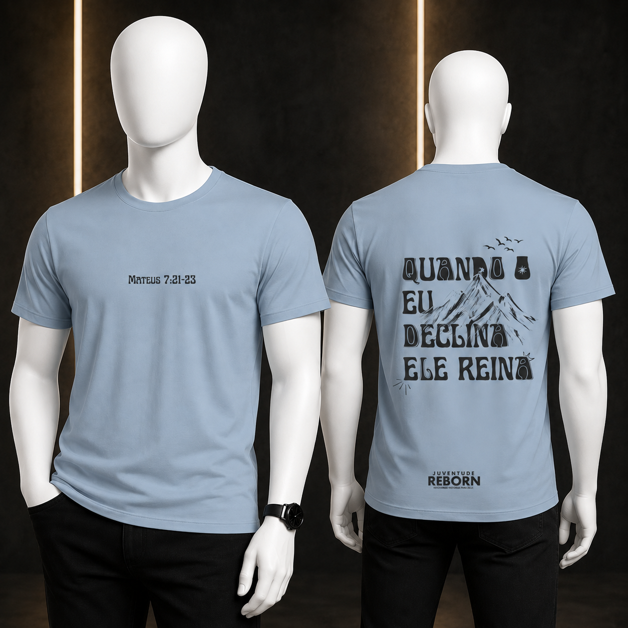 Camiseta Quando Eu Declino, Ele Reina — PIBAB